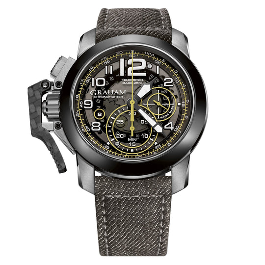 Graham Anthracite Chronofighter Steel Target Watch 2CCAC.B16A