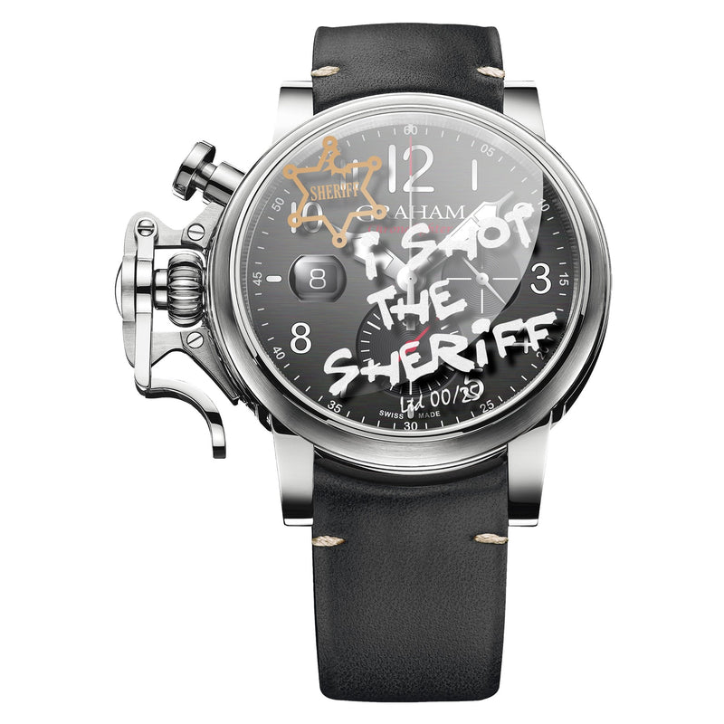 Chronograph Watch - Graham Black Chronofighter Grand Vintage Watch 2CVDS.B29H