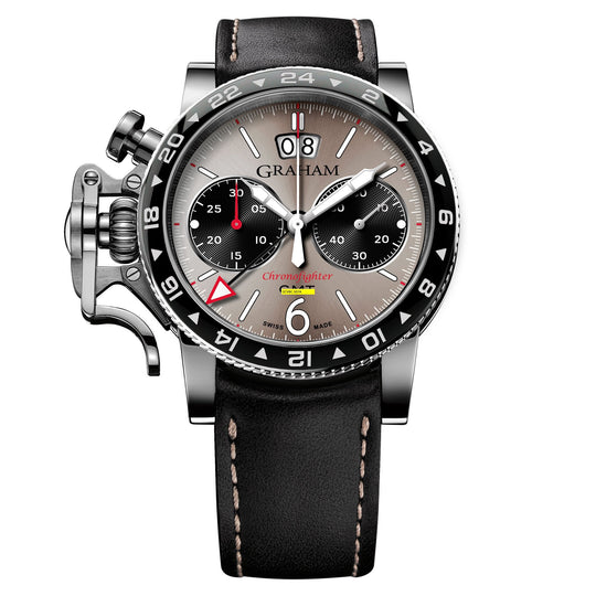 Graham Black Chronofighter Vintage GMT Watch 2CVBC.S07A