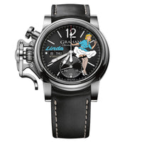 Chronograph Watch - Graham Black Chronofighter Vintage Ltd Watch 2CVAS.B27A