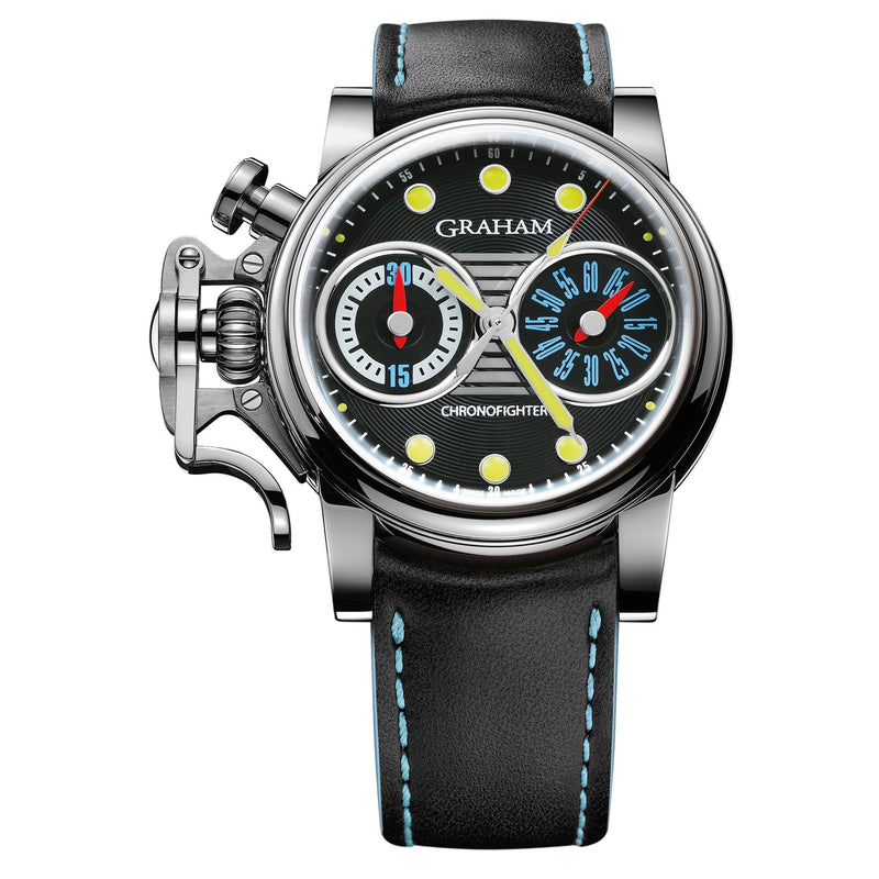 Chronograph Watch - Graham Black Chronofighter Vintage Ltd Watch 2CVES.B05A