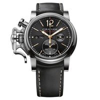Chronograph Watch - Graham Black Chronofighter Vintage Watch 2CVAS.B26A