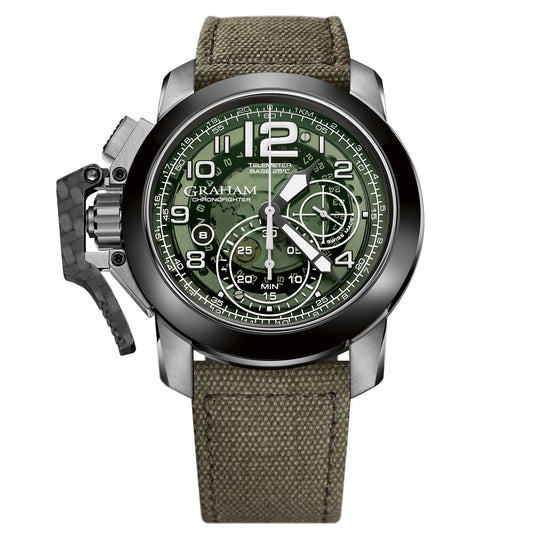 Graham Green Chronofighter Steel Target Watch 2CCAC.G03A