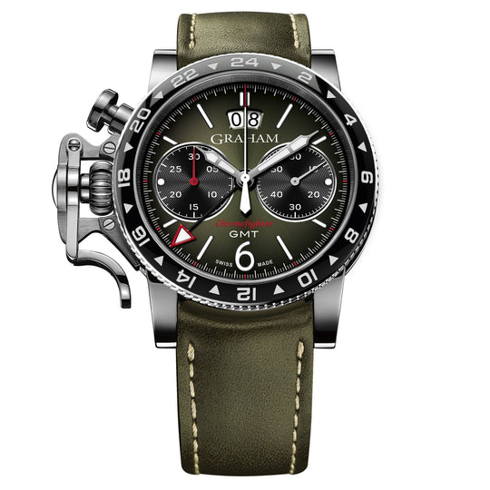 Graham Green Chronofighter Vintage GMT Watch 2CVBC.G01A