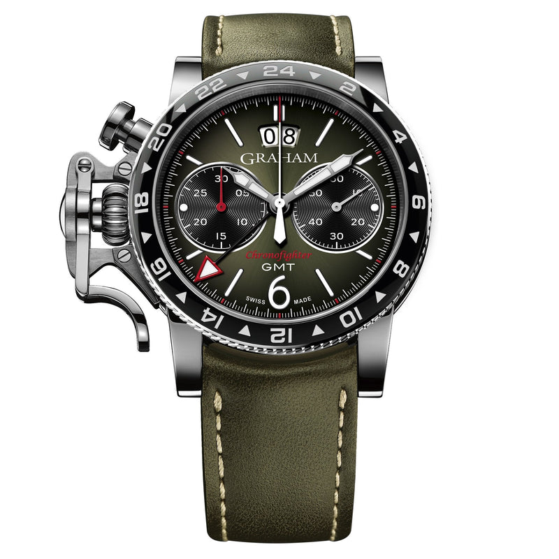 Chronograph Watch - Graham Green Chronofighter Vintage GMT Watch 2CVBC.G01A