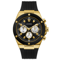 Chronograph Watch - Guess GW0057G1 Men's Poseidon Black Watch