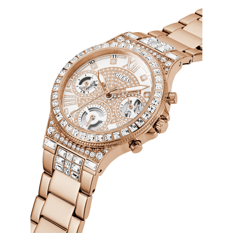 Chronograph Watch - Guess GW0320L3 Ladies Moonlight Rose Gold Watch