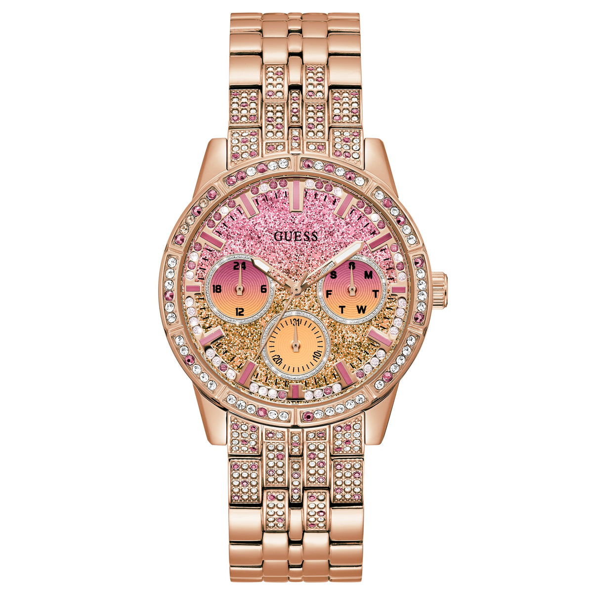 Guess GW0365L3 Ladies Cascade Rose Gold Watch from WatchPilot™