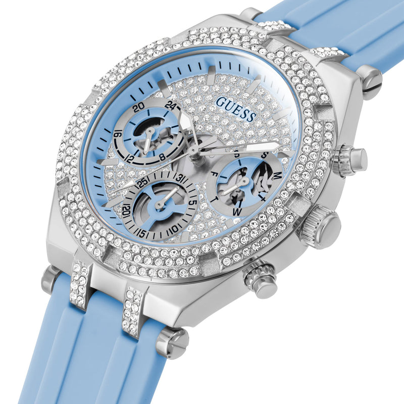 Guess blue watch women's hotsell