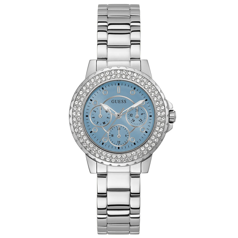 Chronograph Watch - Guess GW0410L1 Ladies Crown Jewel Blue Watch