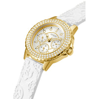 Chronograph Watch - Guess GW0411L1 Ladies Crown Jewel White Watch