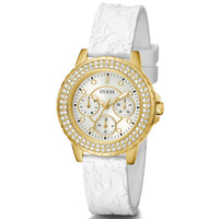 Chronograph Watch - Guess GW0411L1 Ladies Crown Jewel White Watch