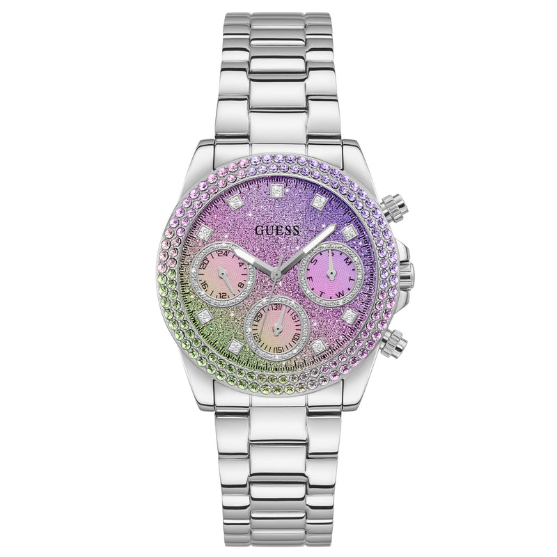 Chronograph Watch - Guess GW0483L1 Ladies Sol Silver Watch
