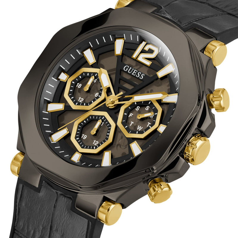 Chronograph Watch - Guess GW0492G1 Men's Edge Black Watch