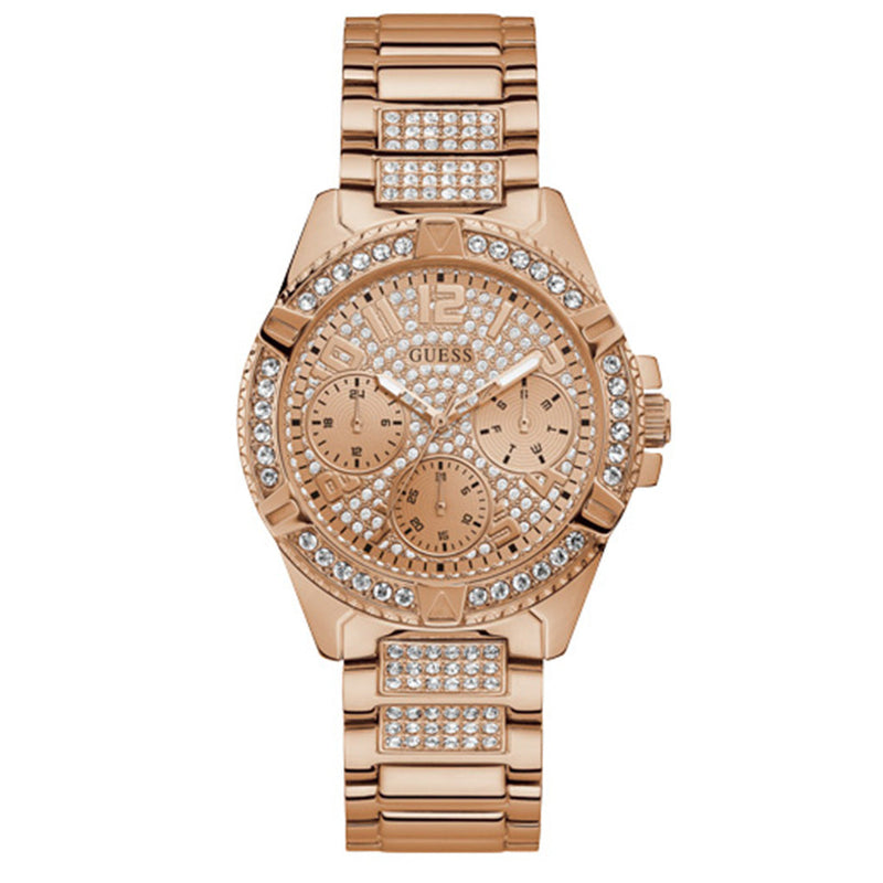 Chronograph Watch - Guess W1156L3 Ladies Frontier Rose Gold Watch