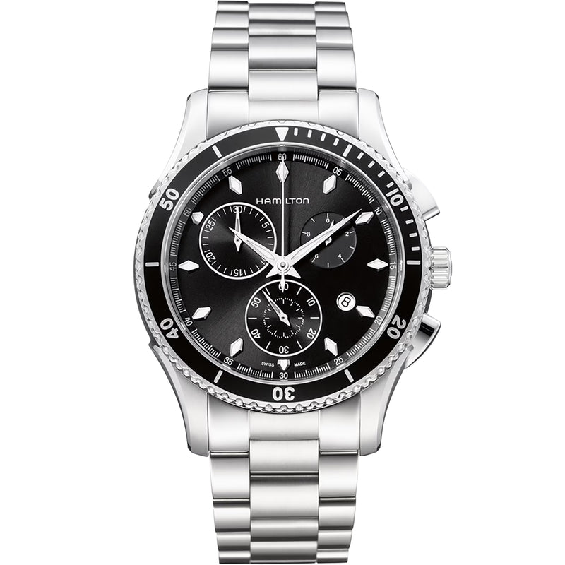 Chronograph Watch - Hamilton Jazzmaster Seaview Chrono Men's Black Watch H37512131