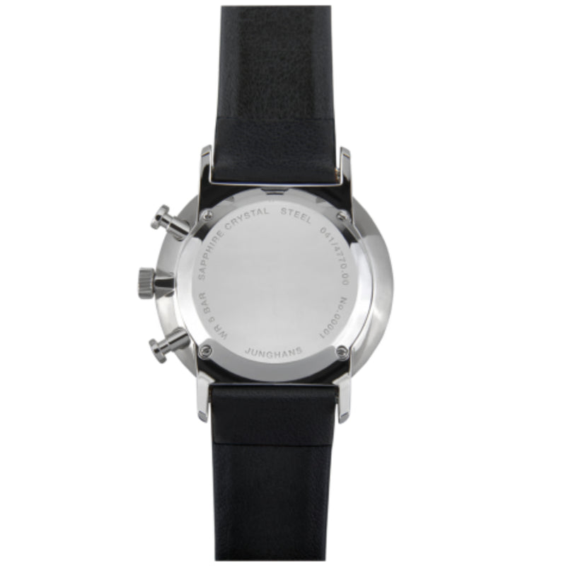Chronograph Watch - Junghans FORM C Chronoscope Men's Black Watch 41/4770.00