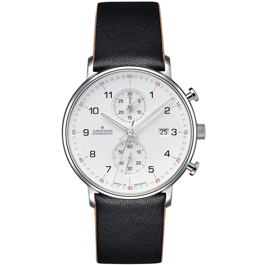 Junghans FORM C Chronoscope Men's White/Black Watch 41/4771.00