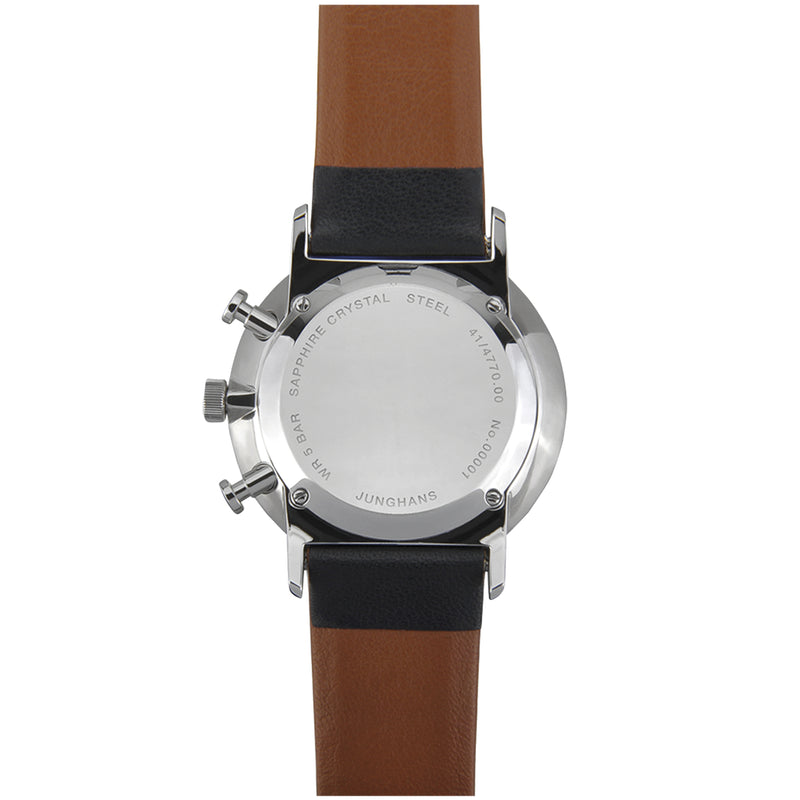 Chronograph Watch - Junghans FORM C Chronoscope Men's Black Watch 41/4771.00