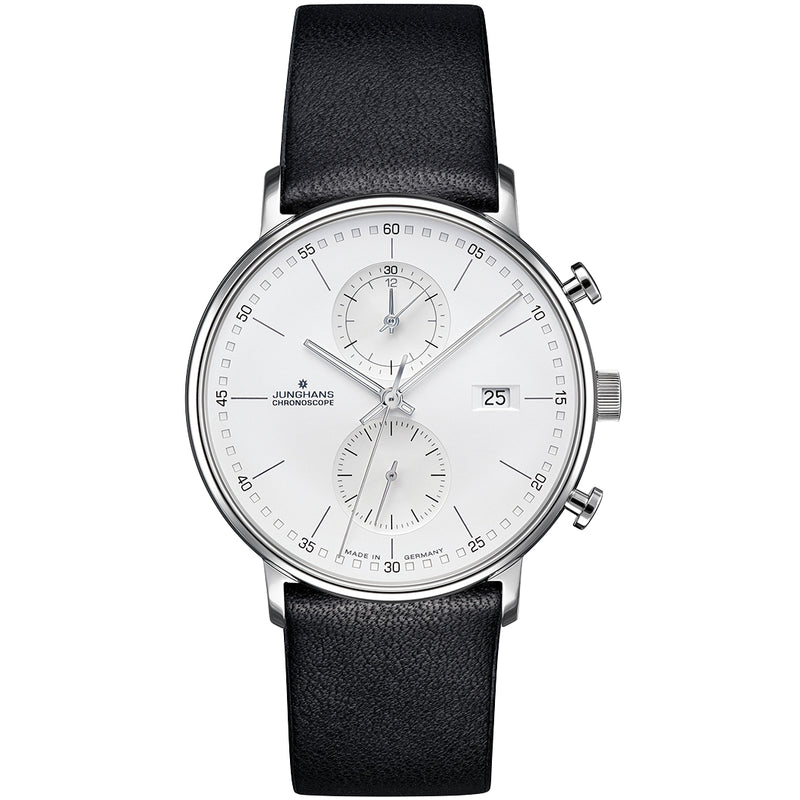 Chronograph Watch - Junghans Form C Men's Black Watch 41477000
