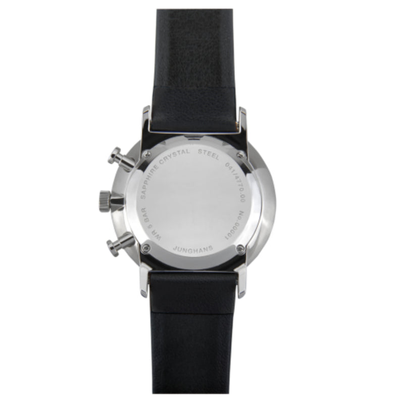 Chronograph Watch - Junghans Form C Men's Black Watch 41477000
