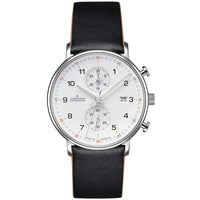 Chronograph Watch - Junghans Form C Men's Black Watch 41477100