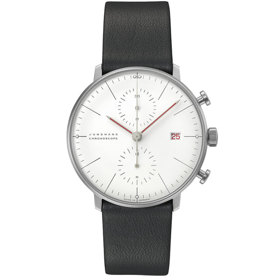 Junghans Max Bill Bauhaus Chronoscope Men's White/Black Watch 27/4303.02