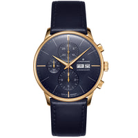 Chronograph Watch - Junghans Meister Chronoscope Men's Blue Watch 27/7024.03