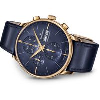 Chronograph Watch - Junghans Meister Chronoscope Men's Blue Watch 27/7024.03