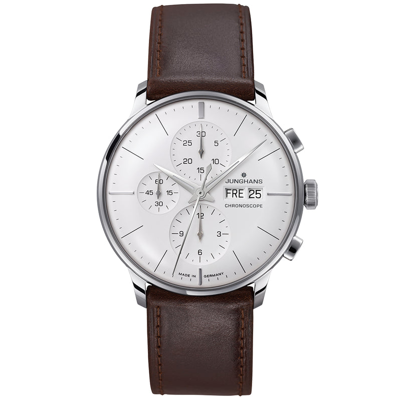 Chronograph Watch - Junghans Meister Chronoscope Men's Brown Watch 27/4120.03