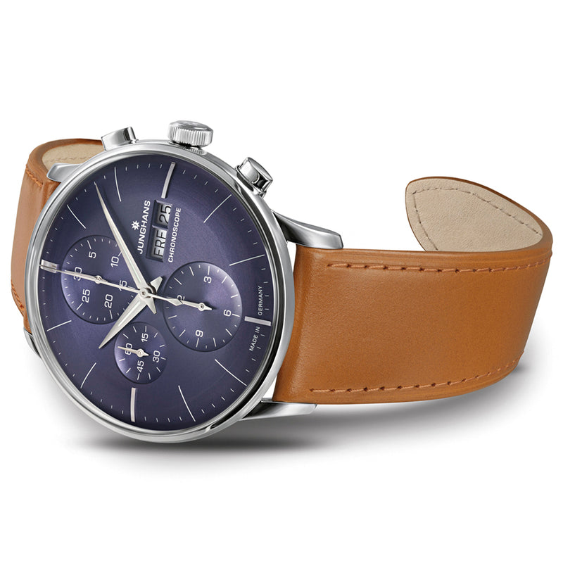 Chronograph Watch - Junghans Meister Chronoscope Men's Brown Watch 27/4526.03
