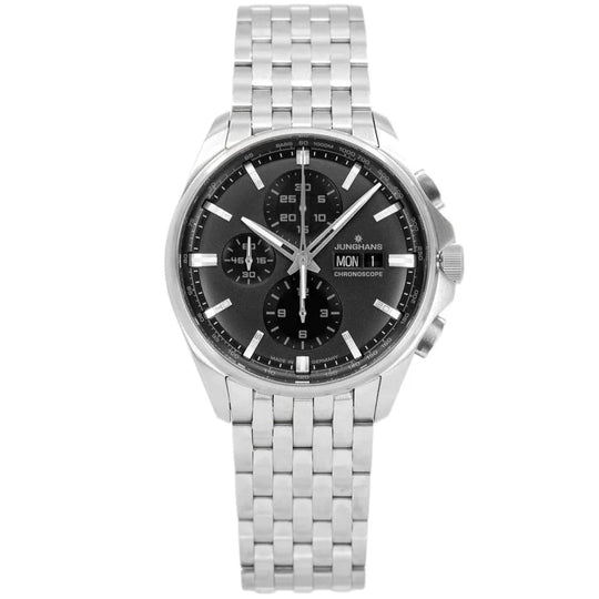 Junghans Meister S Chronoscope Men's Black/Silver Watch 27/4024.45