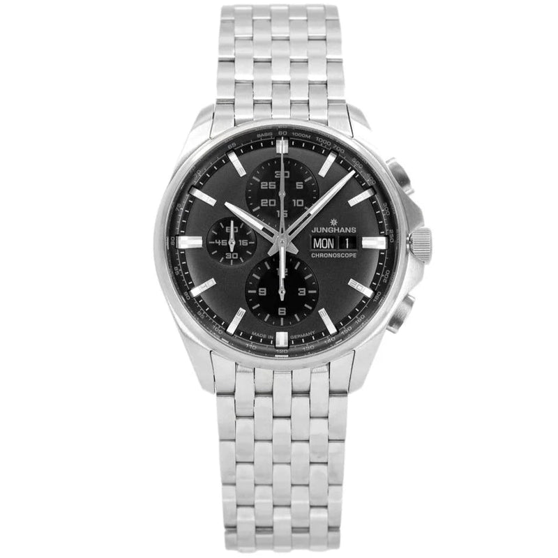 Chronograph Watch - Junghans Meister S Chronoscope Men's Silver Watch 27/4024.45