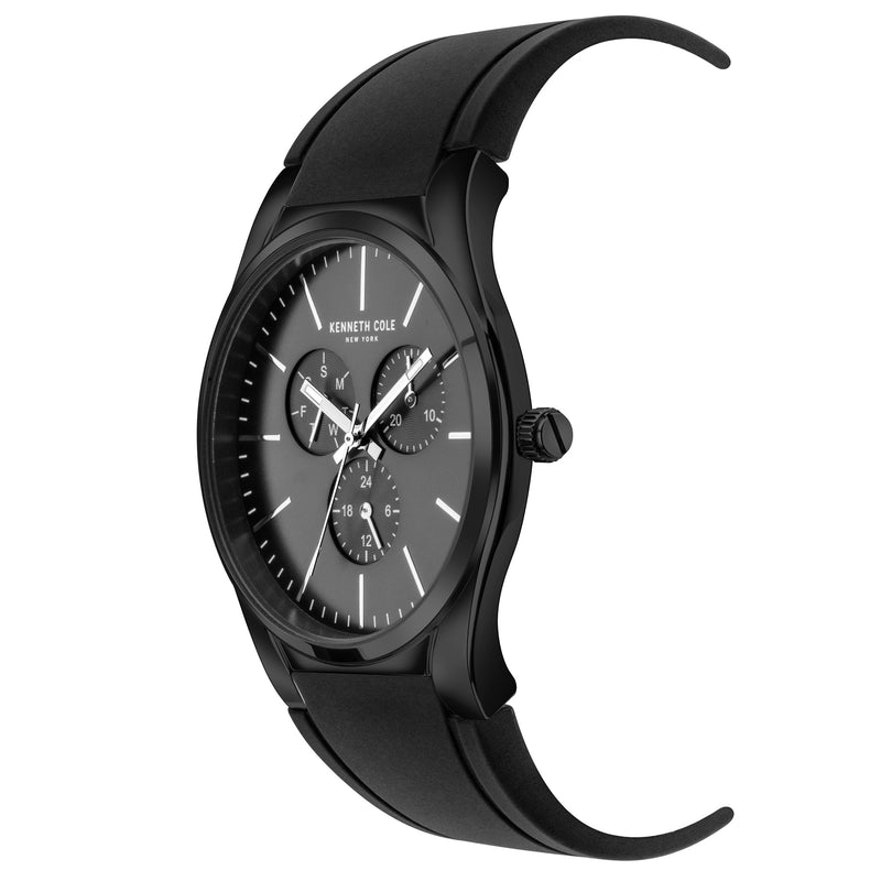 Chronograph Watch - Kenneth Cole Men's Black Watch KC50490002