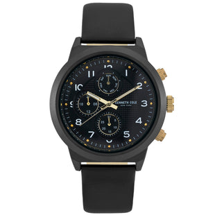 Chronograph Watch - Kenneth Cole Men's Black Watch KC50884003