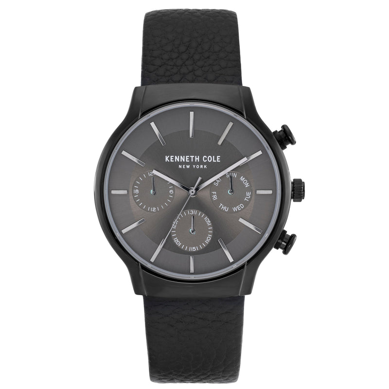 Chronograph Watch - Kenneth Cole Men's Black Watch KC50928005