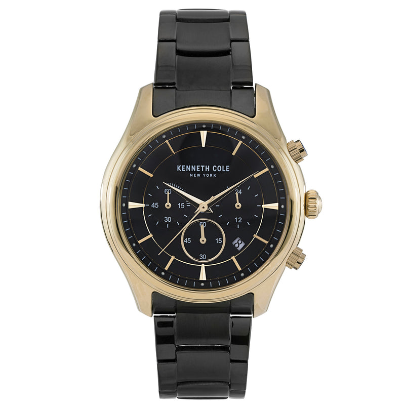Chronograph Watch - Kenneth Cole Men's Black Watch KC50946004