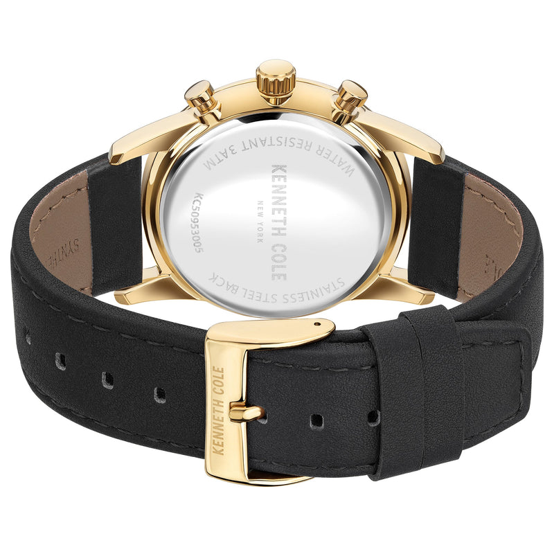 Chronograph Watch - Kenneth Cole Men's Black Watch KC50953005