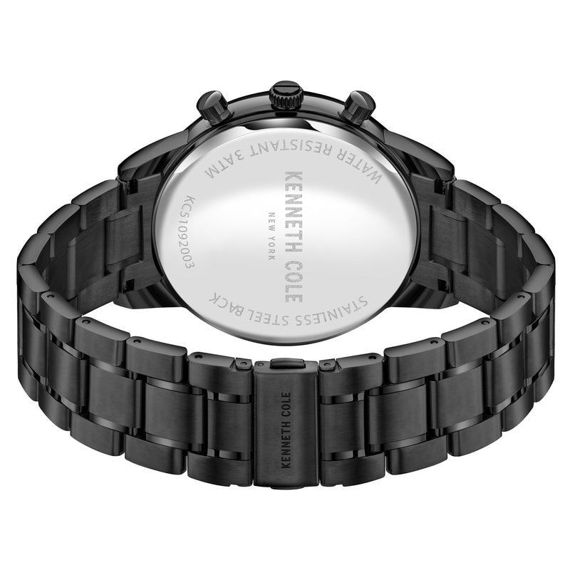 Chronograph Watch - Kenneth Cole Men's Black Watch KC51092003