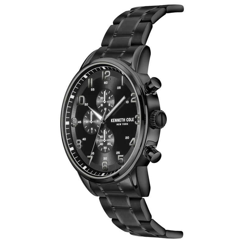 Chronograph Watch - Kenneth Cole Men's Black Watch KC51092003