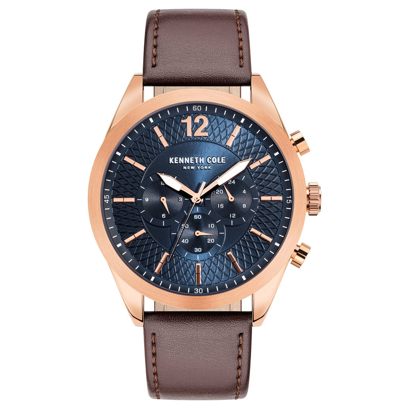 Chronograph Watch - Kenneth Cole Men's Brown Watch KC51085003