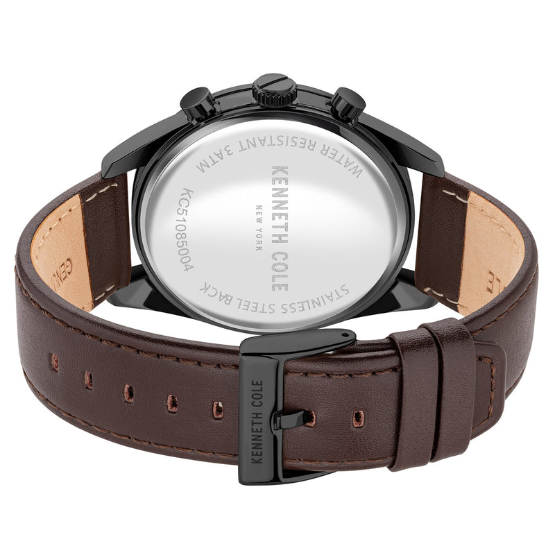 Chronograph Watch - Kenneth Cole Men's Brown Watch KC51085004