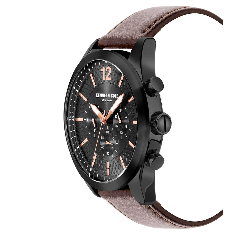 Chronograph Watch - Kenneth Cole Men's Brown Watch KC51085004