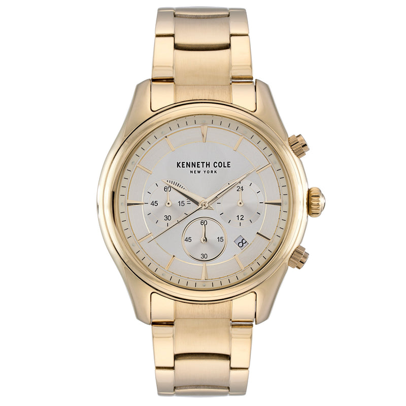 Chronograph Watch - Kenneth Cole Men's Gold Watch KC50946005