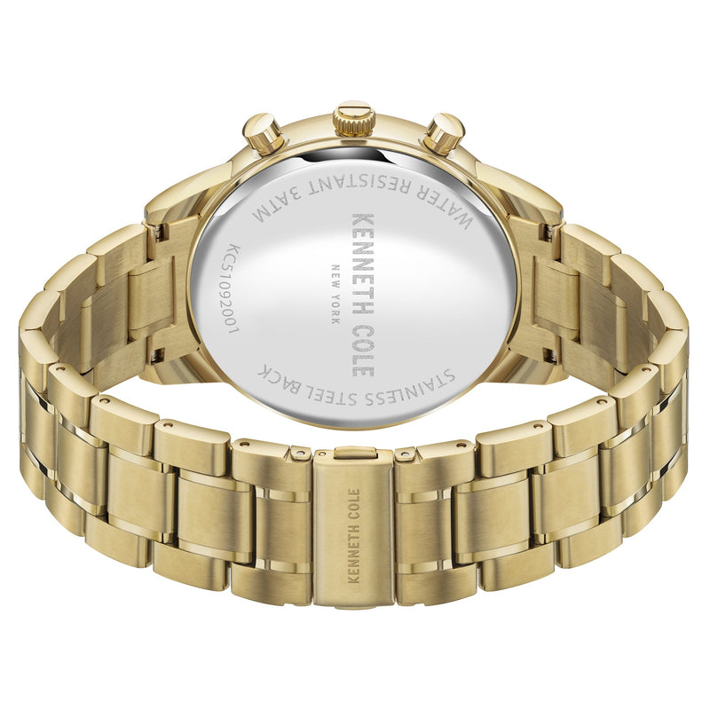 Chronograph Watch - Kenneth Cole Men's Gold Watch KC51092001