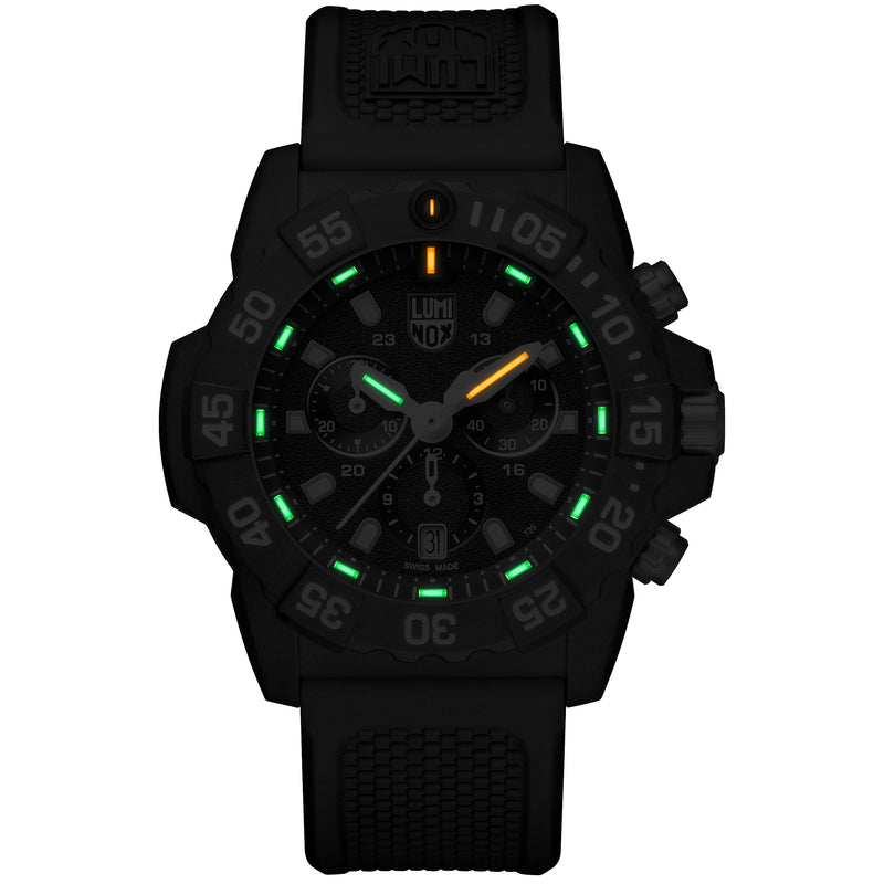 Chronograph Watch - Luminox Navy Seal Chrono Men's Black Watch XS.3581