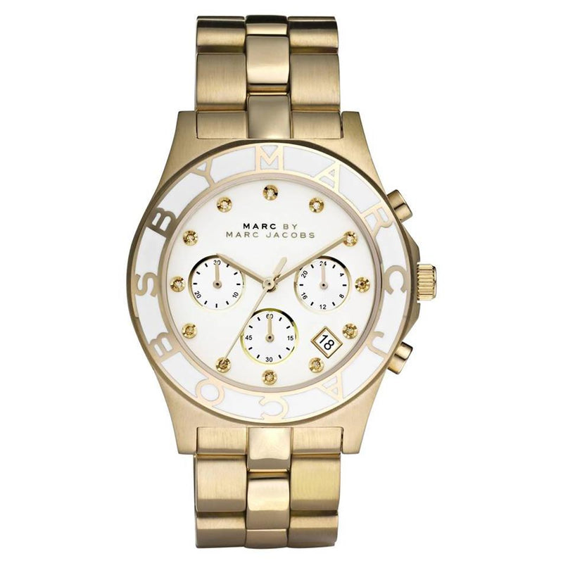 Chronograph Watch - Marc Jacobs MBM3081 Ladies Blade Gold Watch
