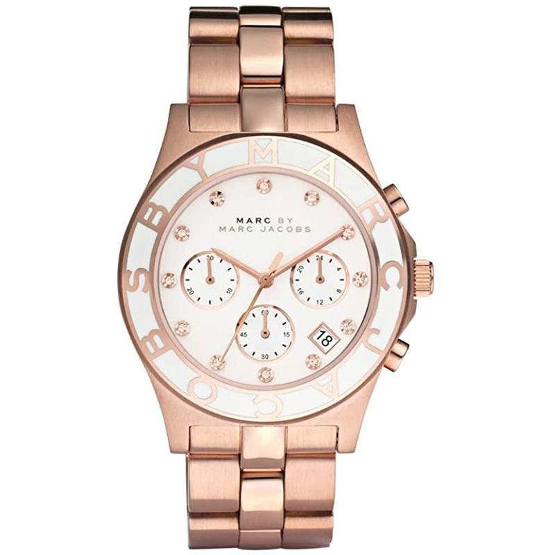 Chronograph Watch - Marc Jacobs MBM3082 Ladies Blade Rose Gold Watch