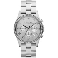 Chronograph Watch - Marc Jacobs MBM3104 Ladies Henry Glitz Silver Watch