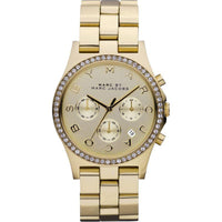 Chronograph Watch - Marc Jacobs MBM3105 Ladies Henry Glitz Gold Watch